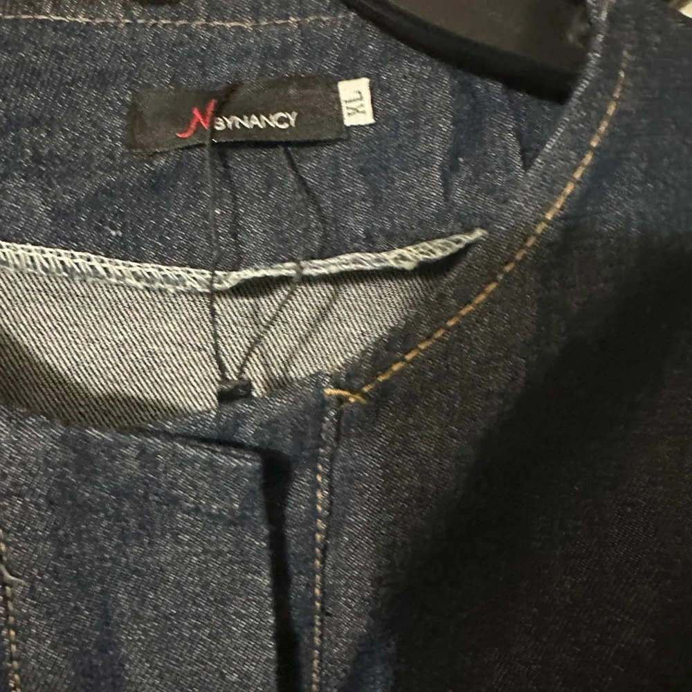 Dark Indigo Denim Bell Sleeve Jacket - Picture 2 of 3